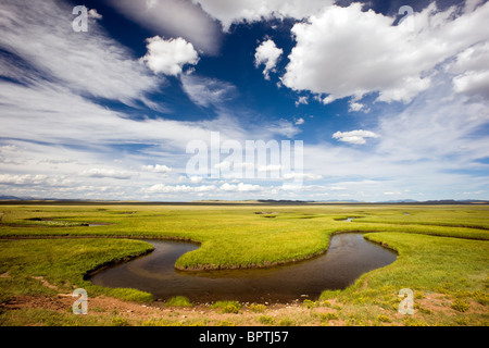 Östlich von den South Platte River Park County, Colorado, USA anzeigen Stockfoto