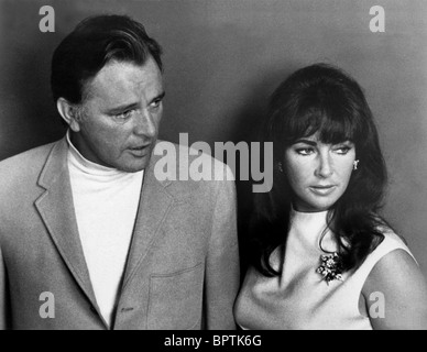 RICHARD BURTON & ELIZABETH TAYLOR HEIRATETE SCHAUSPIELER & SCHAUSPIELERIN (1966) Stockfoto