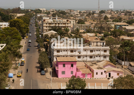 Blick über Banjul aus Arch 22, Gambia Stockfoto