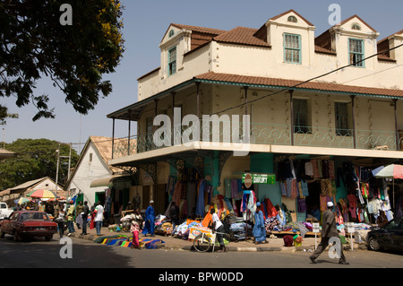 Albert Markt, Banjul, Gambia Stockfoto