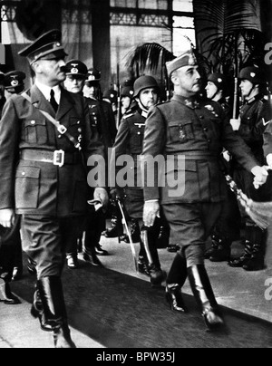 ADOLF HITLER FRANCISCO FRANCO Nazi-Führer & spanischen Diktator 1. Mai 1942 Stockfoto