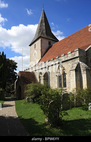 Holy Trinity Church in das historische Dorf Bosham in West Sussex auf einen Zulauf von Chichester Harbour. England-UK. Stockfoto