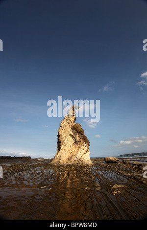 weiße Felsen Sawarna Strand Indonesien Stockfoto