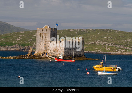 Kisimul Castle liegt in Castlebay auf der Insel Barra, äußeren Hebriden Western Isles. Schottland.  SCO 6529 Stockfoto