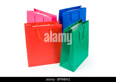 Einkaufstüten Nahaufnahme Schuss Stockfoto