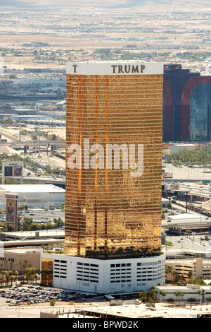 Trump Tower in Las Vegas gesehen vom Stratosphere Hotel, Las Vegas USA Stockfoto