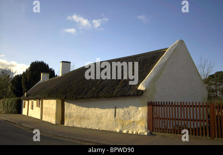 Burns Cottage, Alloway, Ayrshire, Großbritannien. Das erste Haus des Dichters Robert Burns befindet sich in Alloway, South Ayrshire, Schottland. Stockfoto