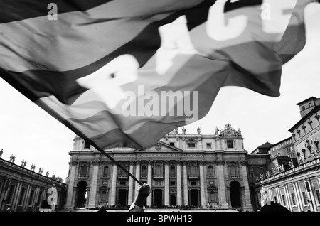 Der Tod von Papst Johannes Paul II Stockfoto