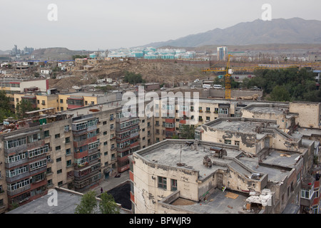 Appartementhaus im südlichen Urumqi, Xinjiang, China. Stockfoto