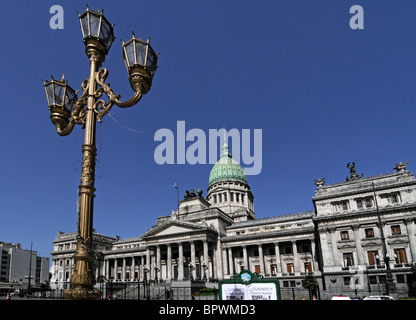 Die Kongress-Gebäude am Plaza de Congreso in Buenos Aires, Argentinien. Stockfoto