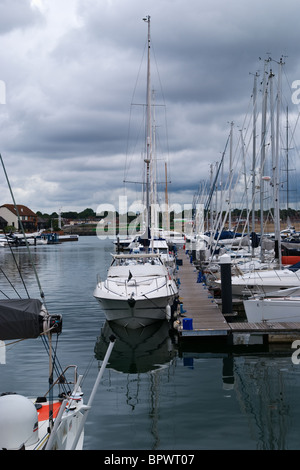 Boote in Southampton Marina, Ocean Village Stockfoto