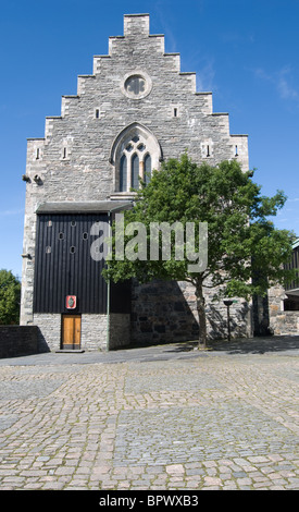 Haakon Halle befindet sich in der ältesten und am besten erhaltenen Festung Bergenhus, berühmte Festung in Norwegen Stockfoto