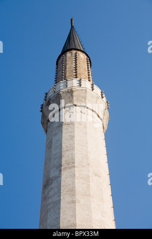 Minarett der Moschee in Sarajevo Stockfoto