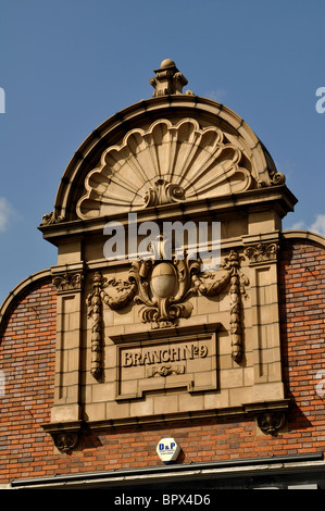 Ehemaliger Co-Operative Society Gebäude, Swadlincote, Derbyshire, England, UK Stockfoto