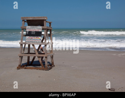 Gerade für Surf von Hurrikan Earl in Melbourne Beach an der Atlantikküste von Florida Stockfoto