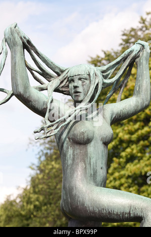 Vigeland Skulpturenpark, Teil des Frogner Park befindet sich in Oslo, Norwegen. Foto: Jeff Gilbert Stockfoto