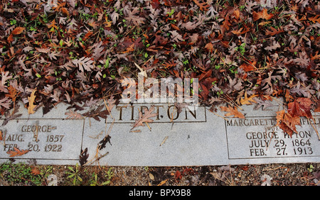 Evangelisch-methodistische Kirche Friedhof von Cades Cove Bereich der Great-Smoky-Mountains-Nationalpark Tennessee Stockfoto