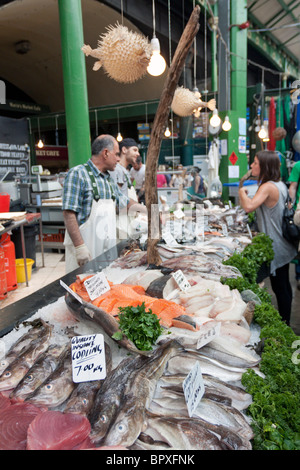 Fisch Stall - Borough Market - Southwark - London Stockfoto