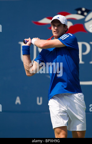 Andy Murray (GBR) im Wettbewerb bei der 2010 US Open Tennis Stockfoto