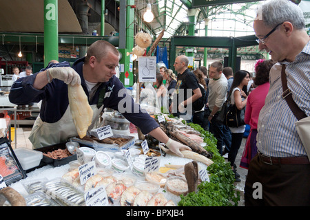 Fisch Stall - Borough Market - Southwark - London Stockfoto