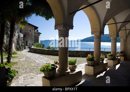 Lago Maggiore, Santa Caterina del Sasso, Lombardei, Italien Stockfoto