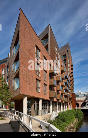 Watermans Platz Apartments - Getreidespeicher Wharf, Leeds Stockfoto