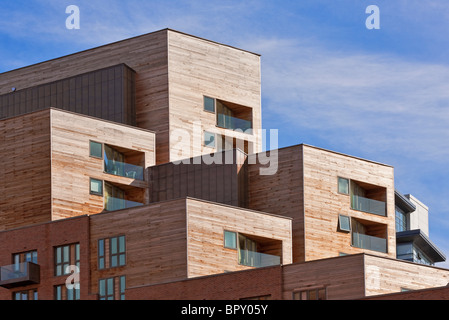 Watermans Platz Apartments - Getreidespeicher Wharf, Leeds Stockfoto