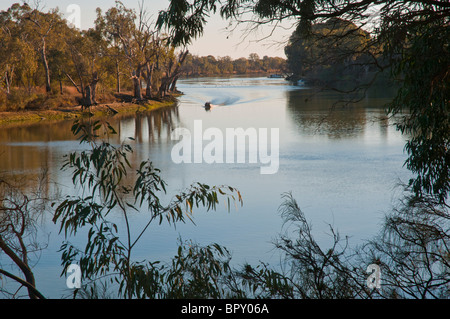 Der Murray River in der Nähe von Mildura, Victoria, Australien Stockfoto