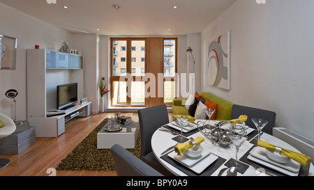 Watermans Platz Apartments - Getreidespeicher Wharf, Leeds Stockfoto