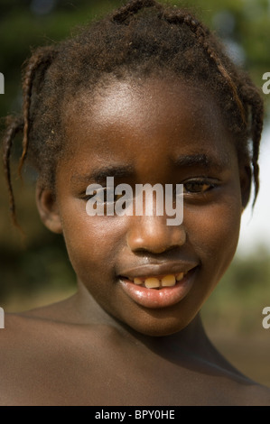 Mädchen Porträt, Oussouye, Casamance, Senegal Stockfoto