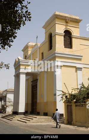 Neoklassizistische Kathedrale aus dem Jahre 1828, Saint-Louis, Senegal Stockfoto