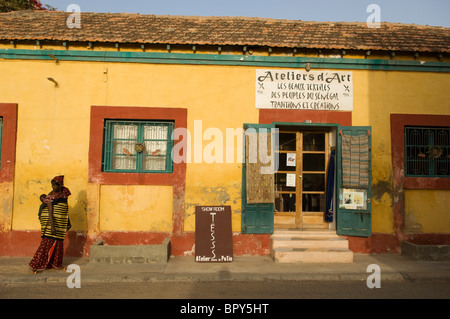 Straßenszene, Saint-Louis, Senegal Stockfoto