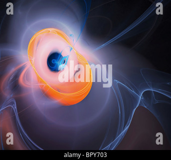 Zusammenfassung Hintergrund. blau-Orange-Palette. Stockfoto