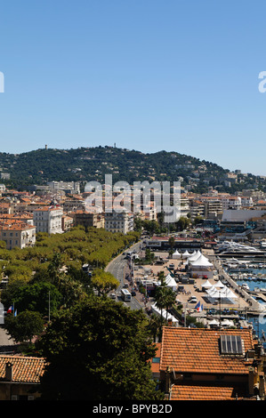 Blick auf Cannes, Frankreich Stockfoto