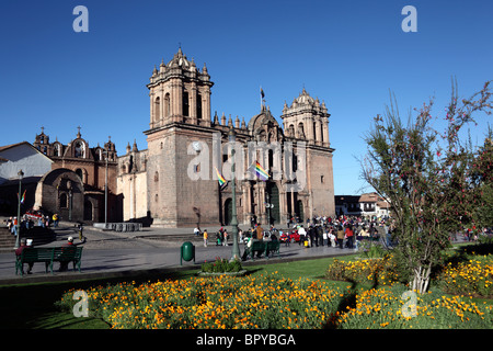 Kathedrale, Plaza de Armas, Cusco, Peru Stockfoto