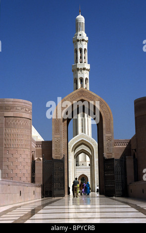 Sultan Qaboos Grand Mosque, Muscat, Sultanat von Oman Stockfoto