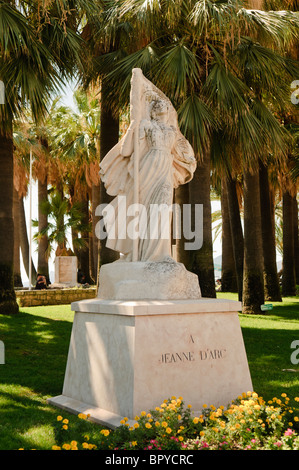 Statue gewidmet, Johanna von Orléans (Jeanne d'Arc) Stockfoto