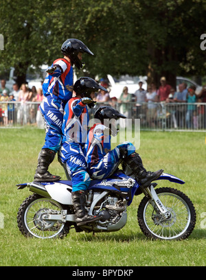 Königliche Artillerie Motorrad anzeigen Team - die "Gunners" fliegen Stockfoto