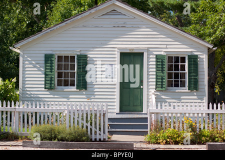 Sandburgss Ort der Geburt und Urheimat in Galesburg, Illinois. Stockfoto