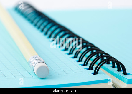 Notizbuch und Stift Stockfoto