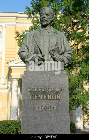 Denkmal des russischen Physiologen Iwan Mikhaylovich Sechenov (1829-1905) in Moskau, Russland Stockfoto