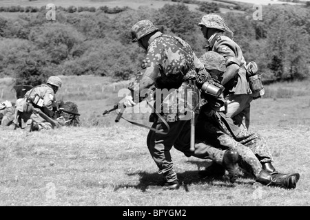 Soldaten der Waffen-SS SS in der Normandie 1944 Stockfoto