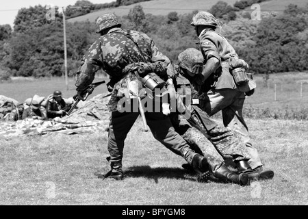 Soldaten der Waffen-SS SS in der Normandie 1944 Stockfoto