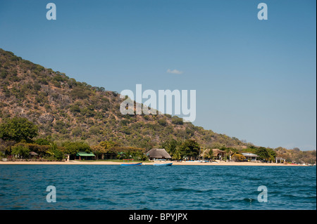 Chembe Dorf am Lake Malawi, Cape Maclear, Malawi Stockfoto