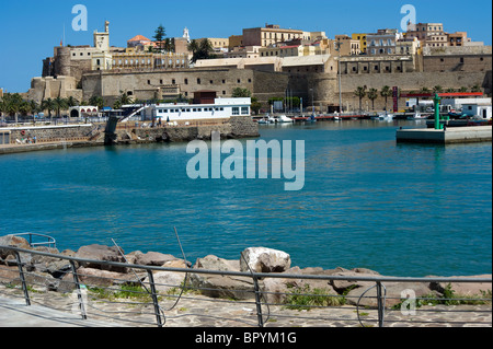 Melilla La Vieja Zitadelle und Hafen. Melilla.Spain. Stockfoto