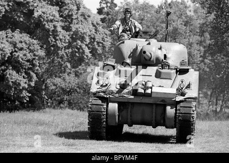 Sherman-Panzer der US-Armee in der Normandie 44 Stockfoto