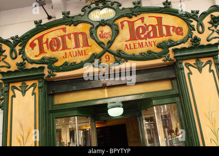 Palma Mallorca berühmten Café Konditorei Forn des Teatre Palma Mallorca Spanien Stockfoto