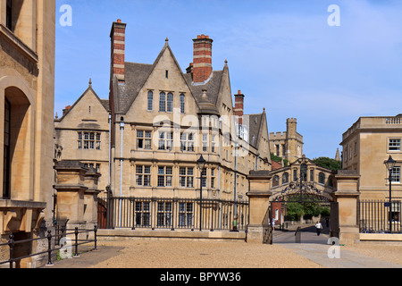 UK-Oxford-Ansicht von Hertford College Stockfoto