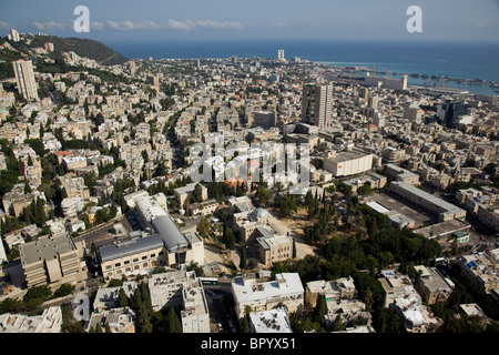 Luftaufnahme des alten Institute of Technology in Haifa Stockfoto