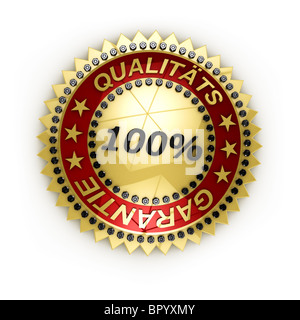 Deutsche Dichtung garantierte Zufriedenheit Stockfoto